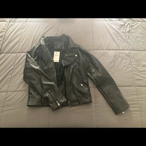 NWT women’s faux leather jacket